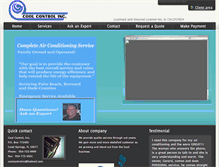 Tablet Screenshot of acoolcontrol.com